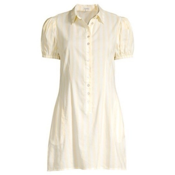 WeWoreWhat Elle Striped Mini Shirt Dress. - Picture 6 of 13